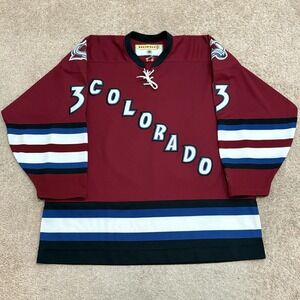 Vintage Patrick Roy Colorado Avalanche Koho Alternate Jersey Men's XL Red NHL